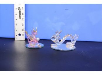 2 Dragon Figurines See Pictures For Condition