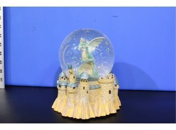 Dragon Music Box Snow Globe  See Pictures For Condition