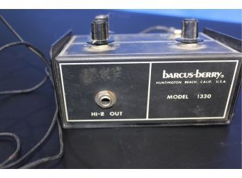 Vintage Barcus-Berry 1330 Standard Preamp Sensitivity Knob Still Turns But Is Missing Top