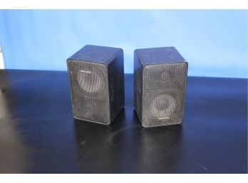 Pair Of Realistic Aluminum Speakers