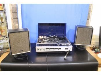 Panasonic Multi Media Stereo Record Player, Radio, Cassette Player And Recorder, Speakers, Microphone