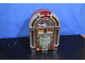 Plug In Jukebox Style Radio And Cassette Player, Tested Fully Operational