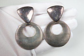 Vintage Sterling Silver 925 Dangle Earrings Mexico