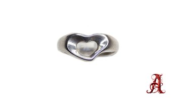 TIFFANY & CO HEART RING E.P. Ring STERLING SILVER .925 JEWELRY