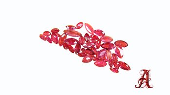 Natural Marquise Cut Loose Ruby Lot 7.47ctw PRECIOUS GEMSTONE JEWELRY MAKING