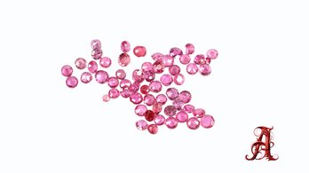 Natural Round Cut Loose Ruby Lot 2.58ctw PRECIOUS GEMSTONE JEWELRY MAKING