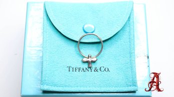 Tiffany & Co. Elsa Peretti Dove Bird Ring Size 5 Sterling Silver 925 With Pouch And Box