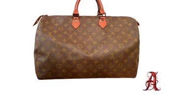 Louis Vuitton Monogram Speedy 40 Boston Bag Purse Handbag Authentic LV