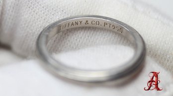 PLATINUM MILIGRAIN TIFFANY&CO WEDDING RING