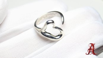 TIFFANY & CO HEART RING PERETTI STERLING SILVER .925 JEWELRY