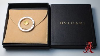 BVLGARI Key Ring Pendant Charm Sterling Silver 925 Comes With Box