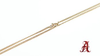 18k Gold Necklace Cuban Chain 750 Jewelry 8 Grams