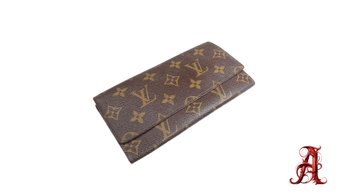 Louis Vuitton Monogram  Porte Yen Long Wallet Brown Authentic LV