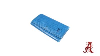 Louis Vuitton Key Holder Key Case Epi Blue Woman Authentic