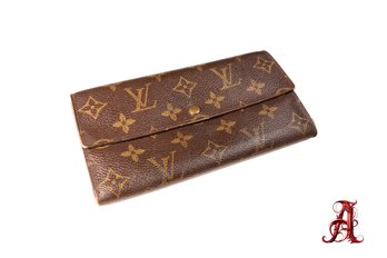 Louis Vuitton Wallet Purse Long Wallet Monogram Brown Woman Authentic