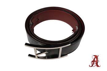 Hermes Quentin Leather Belt Reversible Black & Red