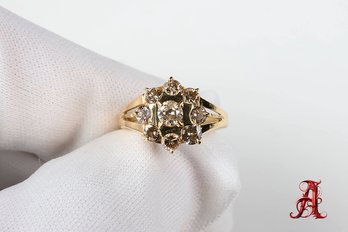 18k Yellow Gold, Diamond Ring 1.01ctw, 2.970 Grams Jewelry Gemstone Diamonds Natural