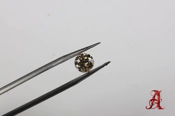 Loose Diamond 1.048ct, Fancy Light Brown, I-1 Clarity, Gemstone Jewelry Making Round Cut