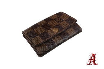 Authentic Louis Vuitton Damier Ebene Multicles 6 Key Case