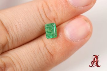 LOOSE NATURAL EMERALD 0.96CT 8MM X 7MM X 4MM JEWELRY MAKING PRECIOUS GEMSTONE EMERALDS