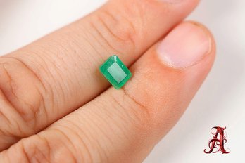 LOOSE NATURAL EMERALD 1.03CT JEWELRY MAKING PRECIOUS GEMSTONE EMERALDS