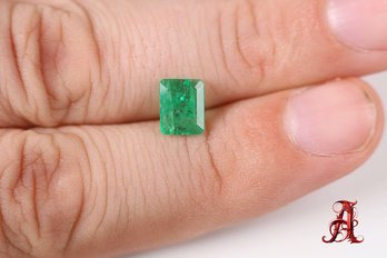 LOOSE NATURAL EMERALD 0.96CT  JEWELRY MAKING PRECIOUS GEMSTONE EMERALDS