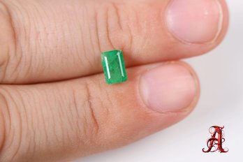 LOOSE NATURAL EMERALD 0.75ct JEWELRY MAKING PRECIOUS GEMSTONE EMERALDS