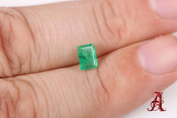 LOOSE NATURAL EMERALD 0.64CT JEWELRY MAKING PRECIOUS GEMSTONE EMERALDS