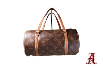 Louis Vuitton Monogram Papillion Handbag Purse Bag Authentic