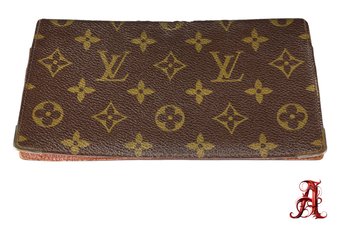 Louis Vuitton Monogram Checkbook Card Holder Wallet Authentic