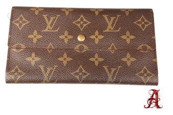 LOUIS VUITTON LV Pochette Porte Monnaie Credit Wallet Monogram Authentic