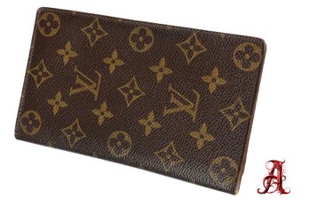 Louis Vuitton Monogram Long Wallet Billfold Card Holder Authentic