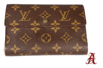 Louis Vuitton Monogram Porte Tresor Etui Papiers Wallet Authentic