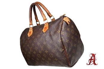 Authentic LOUIS VUITTON Speedy 30 Monogram Boston Handbag Purse Shoulder Bag Tote