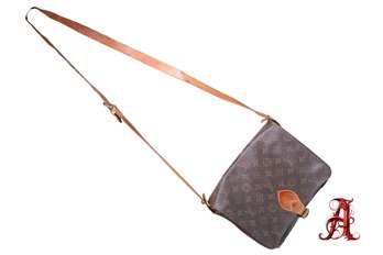 Louis Vuitton Monogram Canvas Cartouchiere GM Purse Handbag Shoulder Bag Authentic