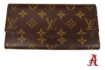 Louis Vuitton Purse Pochette Porto Monekredi Vintage Monogram Leather Authentic