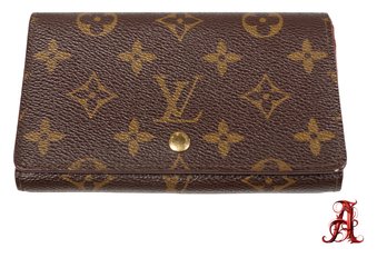 Tresor Wallet Louis Vuitton Monogram Clutch Purse Handbag Authentic