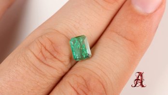 LOOSE NATURAL EMERALD 1.15ct  JEWELRY MAKING PRECIOUS GEMSTONE EMERALDS