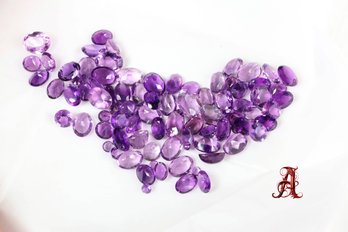 LOOSE NATURAL Amethyst 70ctw JEWELRY MAKING PRECIOUS GEMSTONE EMERALDS