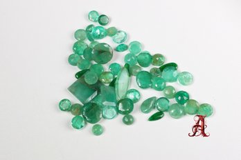 LOOSE NATURAL EMERALD 38ctw JEWELRY MAKING PRECIOUS GEMSTONE EMERALDS