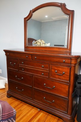 Legacy Classic Ling 9 Drawer Wood Dresser With Mirror
