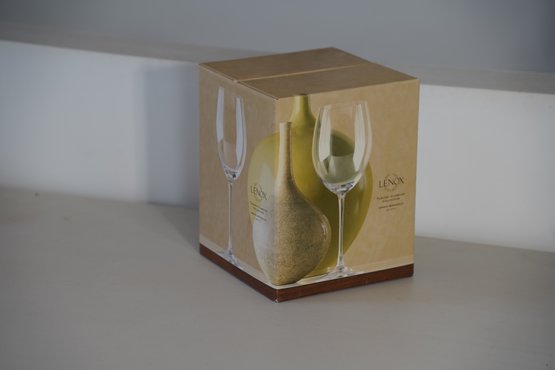Set Of 4 Lenox Tuscany Classics Collection Wine Glasses, Grand Bordeaux In Box