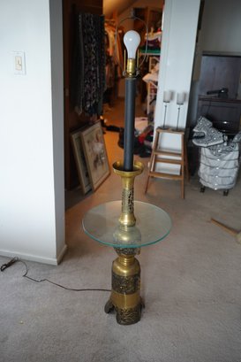 Asian Modern Brass Floor Lamp