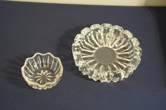 Lot Of 2 Glass Candy Dishes