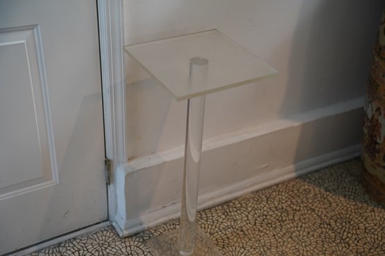 Vintage Lucite Stand, 12x12x29