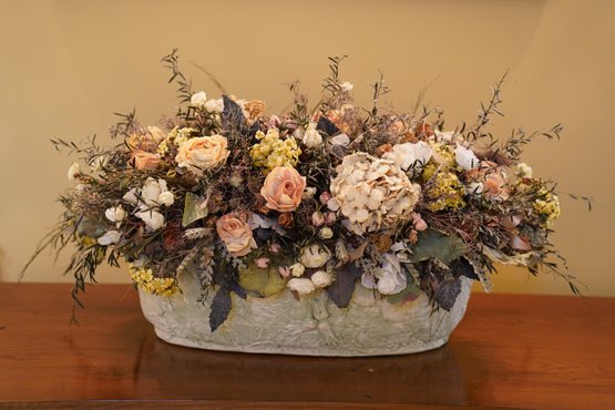 Perfect Center Piece Ceramic Decorative Vase With Fake Plants