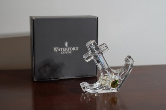 Collectible Waterford Crystal 'Deep Sea Anchor' With Box