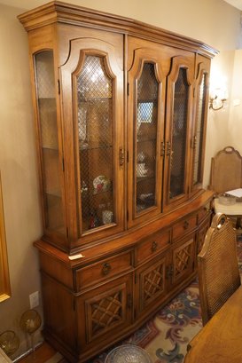 Antique Solid Wood China Cabinet