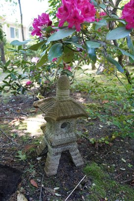 Asian Inspired Cement Outdoor Statue