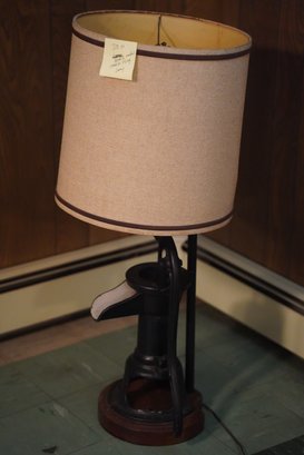 Antique Farmhouse Casted Metal Hand Waterpump Lamp
